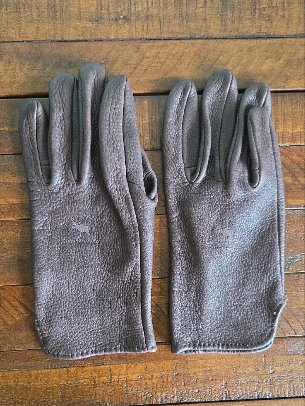 Geier Brown Leather Driving Gloves